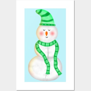 Cute Snowman Posters and Art